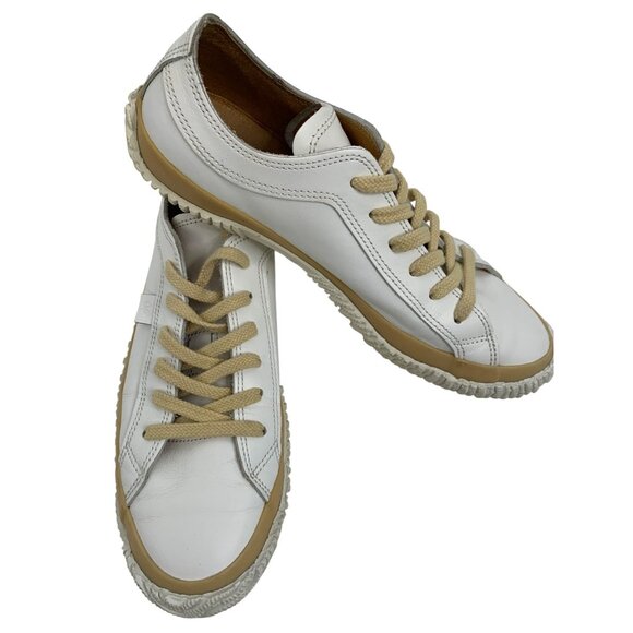 Luxury Spingle Move Mens Low-Top Sneakers Size SS White Leather Japan U10661 - Picture 7 of 12